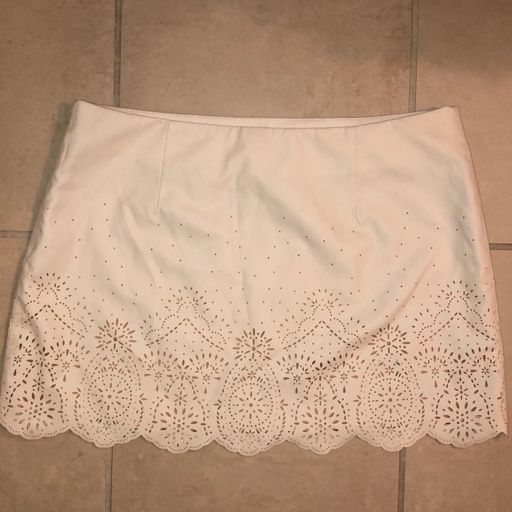 Faux leather skirt